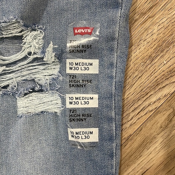 Levi’s 721 High-Rise Skinny Jeans size 30 - Picture 2 of 7